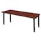 Regency Rectangular Mobile Tables, 66 W, 30 L, 23-34 H, Wood, Metal, Cherry MT6630CHAPCBK - alternate 4